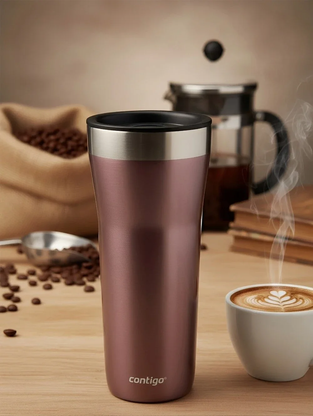 Contigo Streeterville Stainless Tumbler w/ Splash Proof Lid, Pineberry, 32oz.